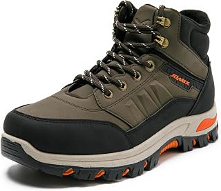 JOMIX Męskie buty trekkingowe, wodoszczelne, antypoślizgowe, wysokie do kostki, buty trekkingowe
