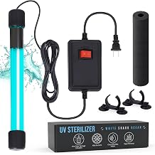 13W UV Water Sterilizer with 9.84 ft Cable for up to 300 Gallon Aquariums, Ponds &amp; Pools - Professional UV Clarifier for Green Water Control in Koi Ponds, Fish Tanks, Spas &amp; Cold Plunge