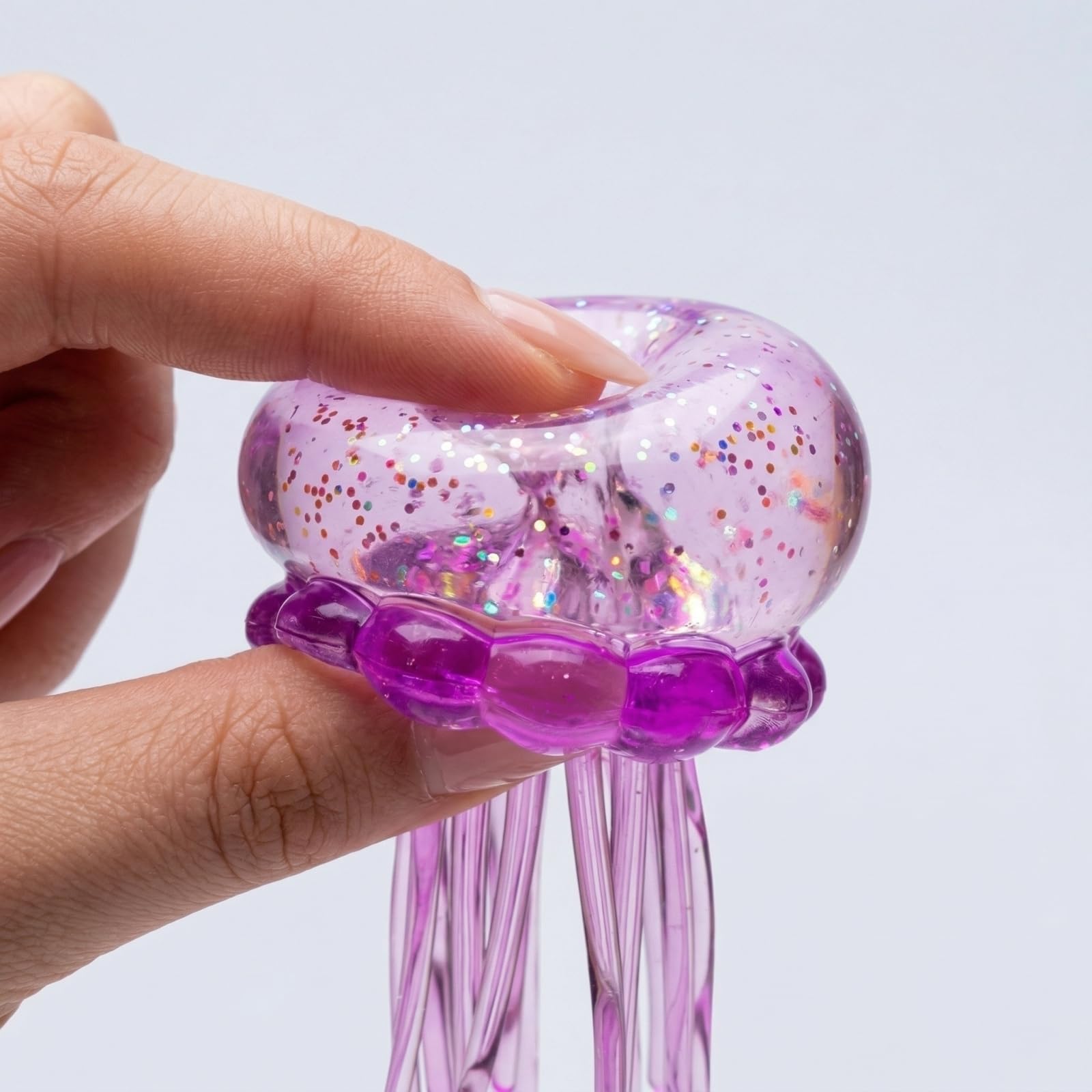 Jellyfish Squeeze Toys, Drop Malt Sugar Balls Relieve Stress, Sensory Toy with a Super Solid Squish for Adult, Squishy Ultra Squishy and Moldable Slow Rise — view 4