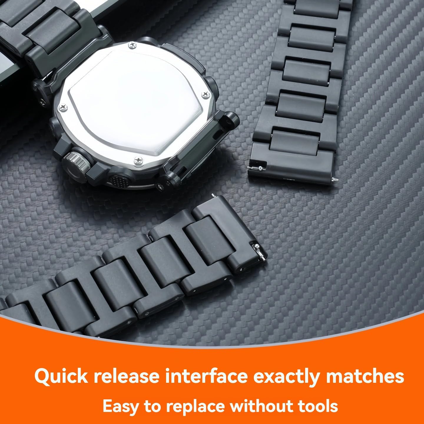 Modification for Casio PRW-35Y/PRW-30/50/61Y/60/70Y/73X/PRG-600/PRG-650/PRW-6600 Watch Chain Lightweight Composite Plastic Strap
