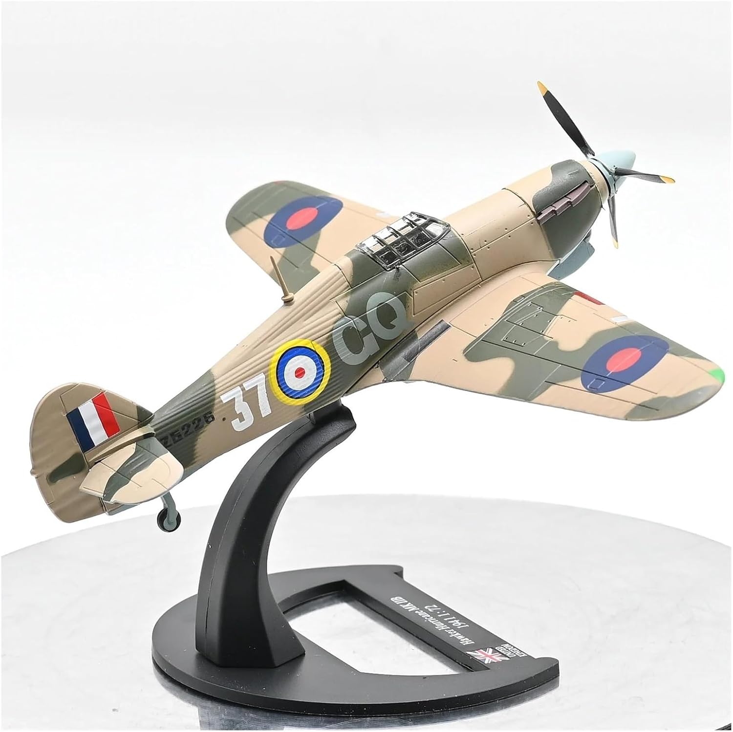 飛行機模型飛行機おもちゃの飛行機模型 英国ハリケーン MK 2B 合金胴体軍用戦闘機モデルグッズおもちゃダイキャスト 1/72 スケ