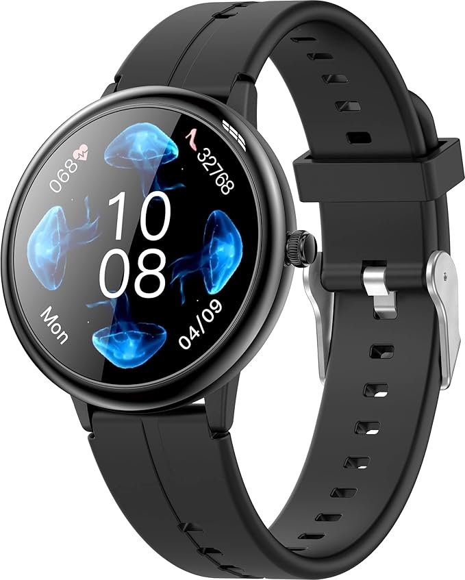 findtime Smartwatch für Damen, Stahl, wasserdicht, mit