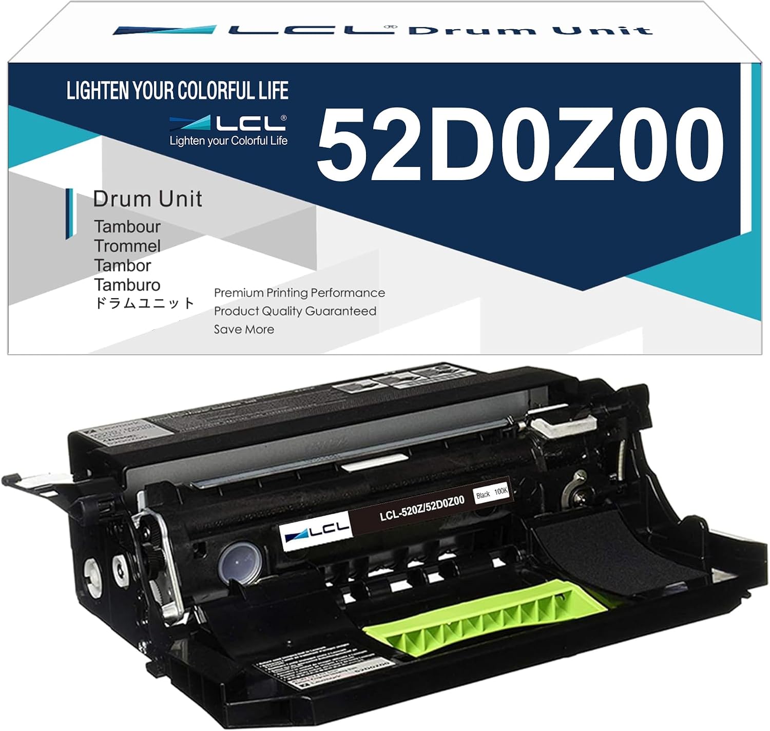 52D0Z00 Imaging Unit Replacement for Lexmark 52D0Z00 520Z 52D0ZA0 Drum Unit for MS710 MS710n MS810dn MS811n MS810 MS810de MS811dn MS811dtn MS812 MX710 MX711 MX711de MX810de MX811 Printer (1-Pack)