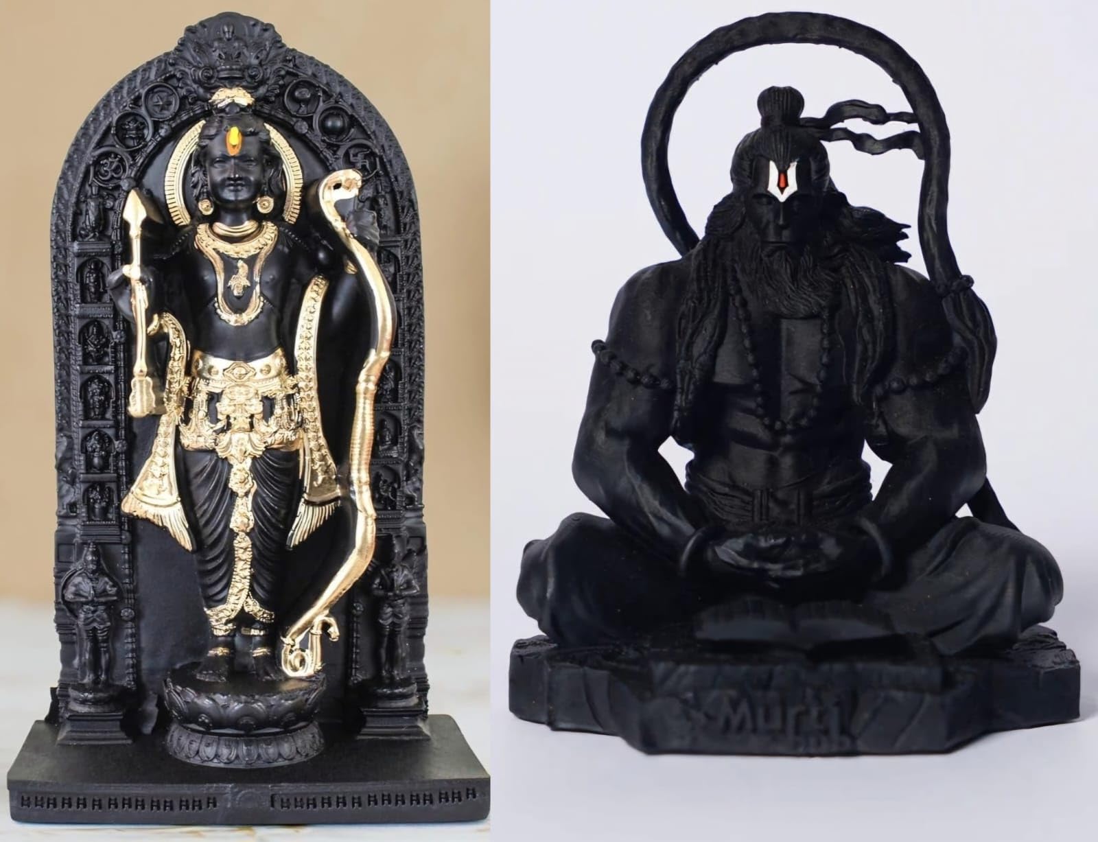 くるたん様（リピーター様7点おまとめ） Buy Artisans Bazar Ram Lala & Hanuman Ji Resin Idol Murti Combo,4