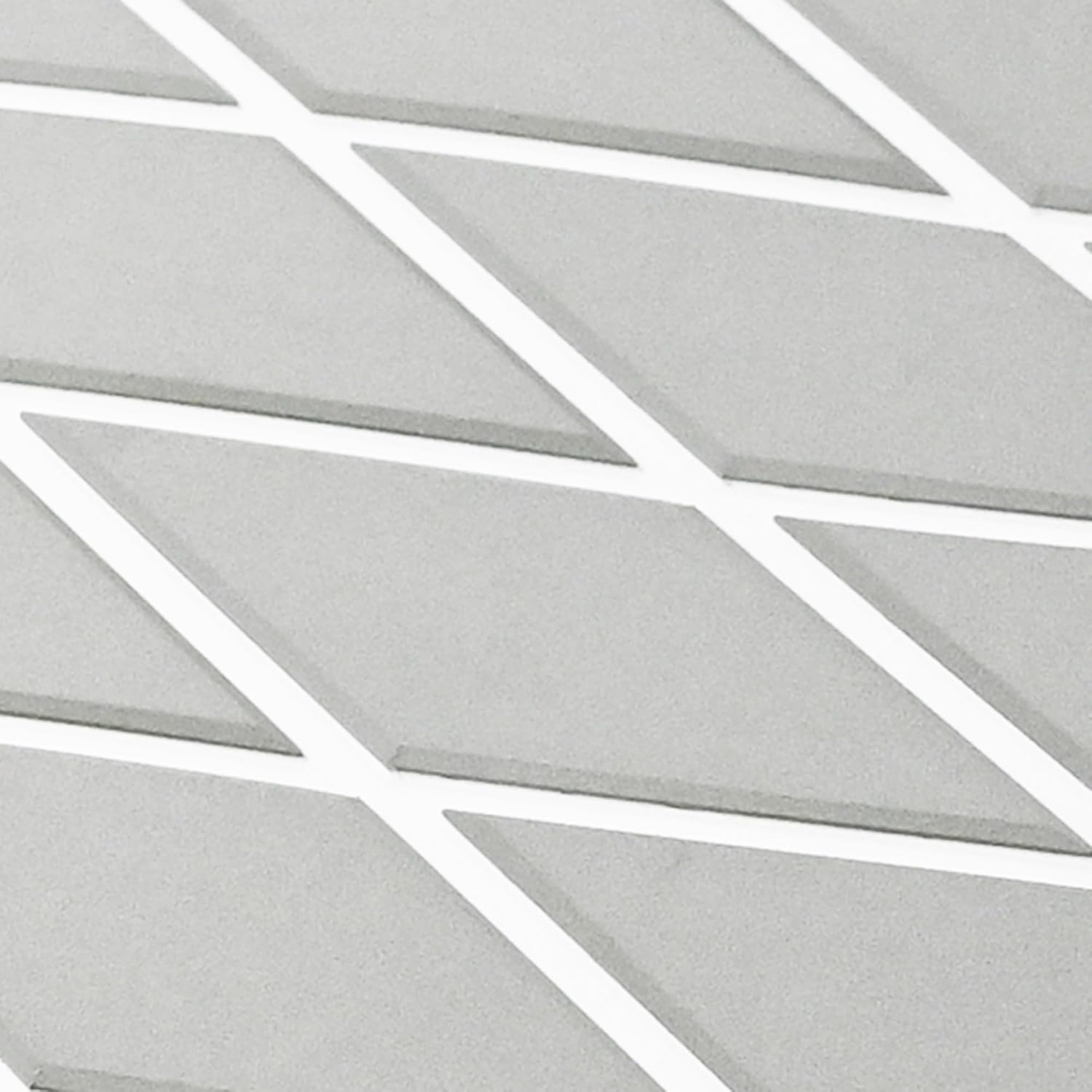 102.3" X45.2” Diamond Pattern Boat Flooring Self-Adhesive Eva Foam Decking Marine Non-Slip for Motorboat Fishing Boat Yach