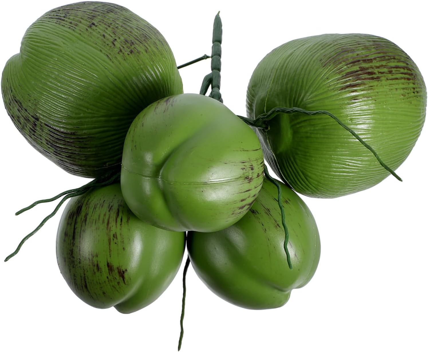 Bunch Artificial Coconut Decoration Realistic Fake Coconuts for Luau Beach Hawaiian Themed Tropical Vibe for Birthday Celebrations and Events