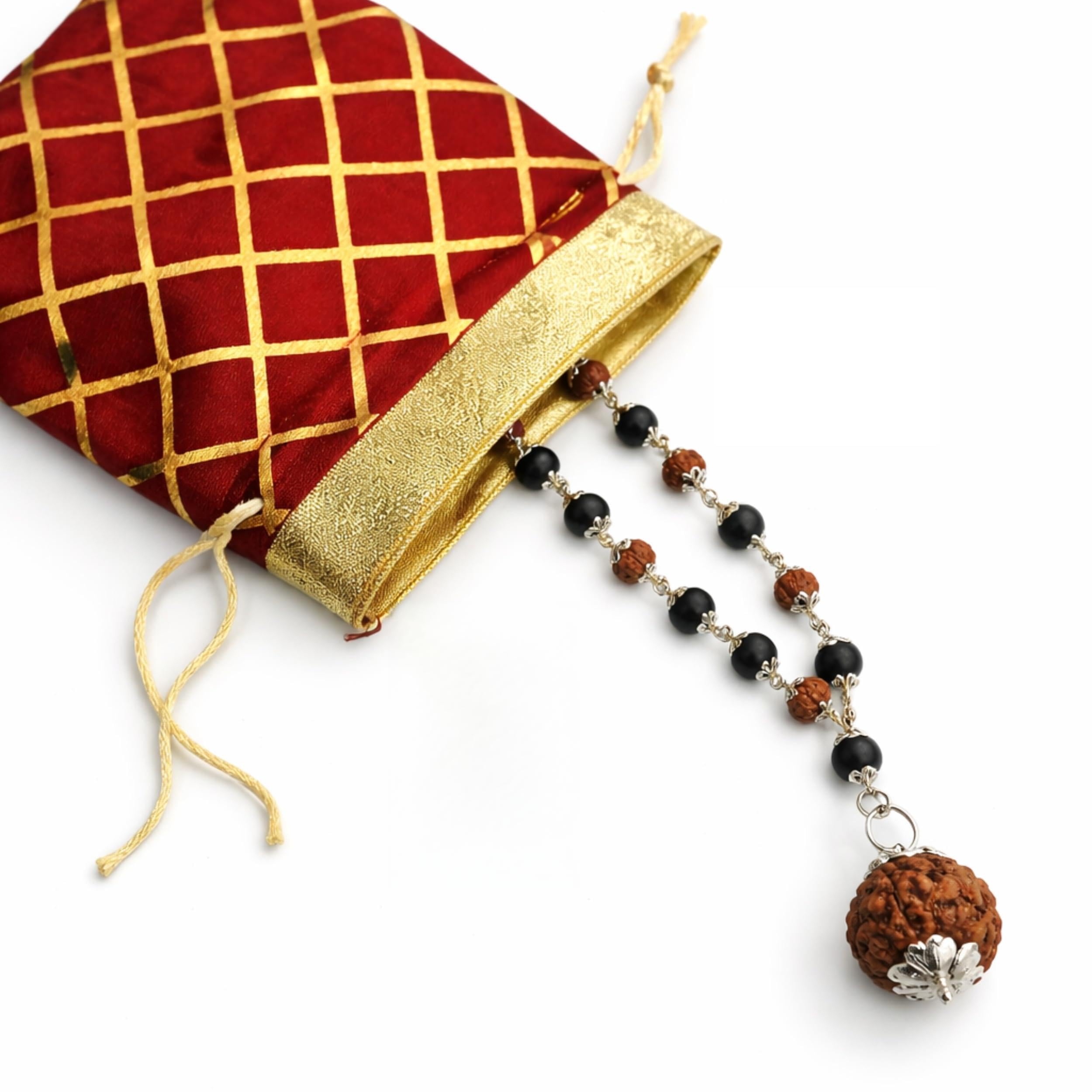 Original Karungali and Rudraksha Mala (5 Mukhi) 54 Bead with 7 Mukhi Powerfull Rudraksah Locket | Govt. Lab Certified | Silver Capped Natural Energy Mala for Positive Vibes-picture-16