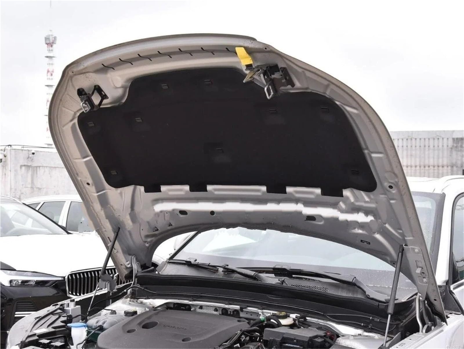 Para Volvo XC40 2020-2025 Aislamiento Térmico De Algodón Aislamiento Acústico Almohadilla Aislamiento Térmico Algodón Modificada Espuma Aislante Capó