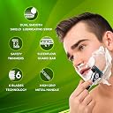 Dorco Pace 6 Pro 3D Motion Shaving Razor for Men | 1 Handle + 4 Cartridge Set | Lubrication strip with Chamomile, Olive Oil & Allantoin | Long-lasting | Precision blades gallery image