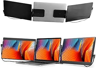 11.6" Portable Monitor for Laptops, 11.6" Fhd Ips Laptop Monitor Extender, Foldable Dual Monitor for Laptops, Plug and Play Laptop Monitor Extender Compatible with Windows Mac Android Switch