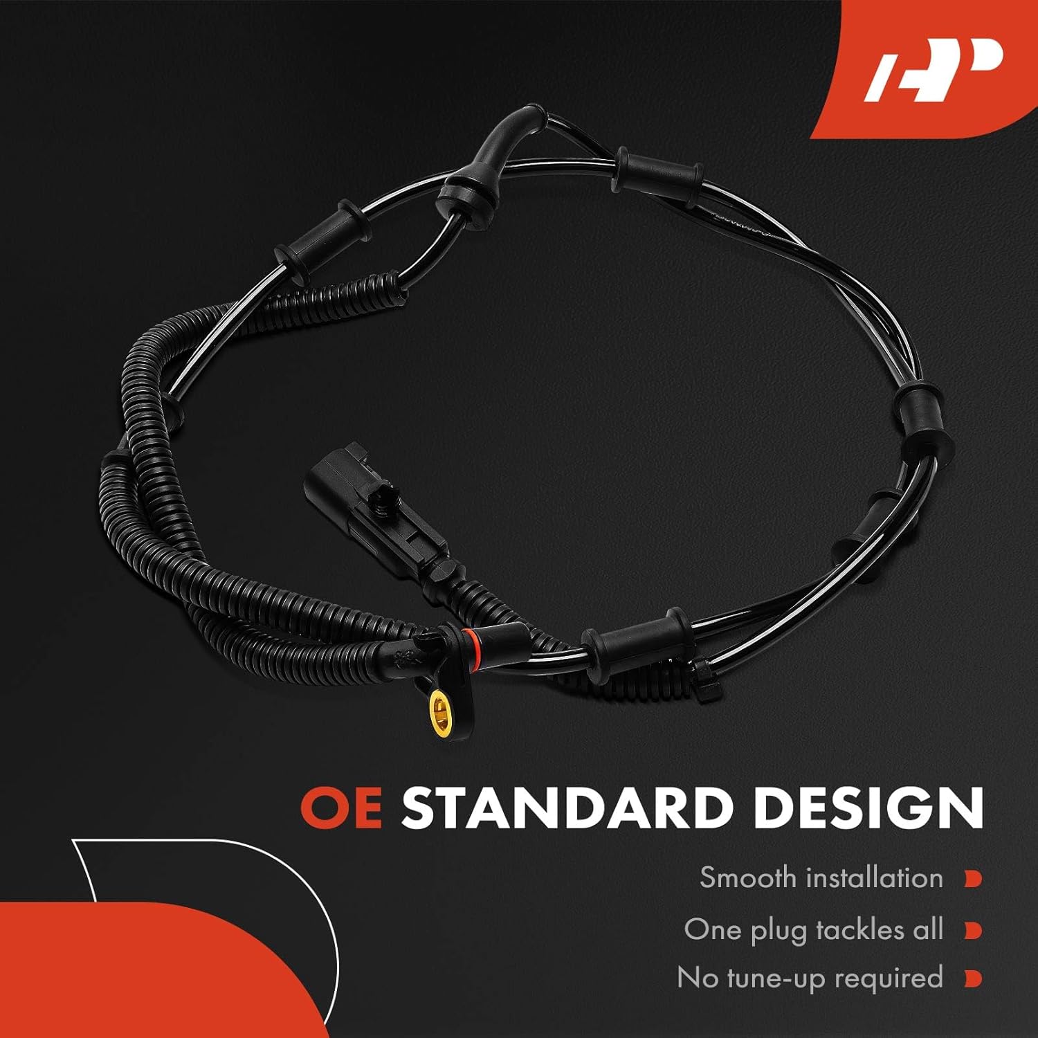 A-Premium 2PCS Front ABS Wheel Speed Sensor Compatible with Ram - 4500, 5500, 2019 2020 2022, 6.4L 6.7L