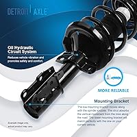 Vista 133 de Detroit Axle - Kit de suspensión delantera de 10 piezas para Chevy Aveo Aveo5 Pontiac G3 Wave 2 Ready Struts Assembly 2 Enlaces de barra