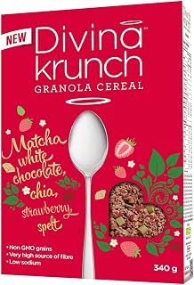 Divina Krunch Granola Matcha White Chocolate- 340g