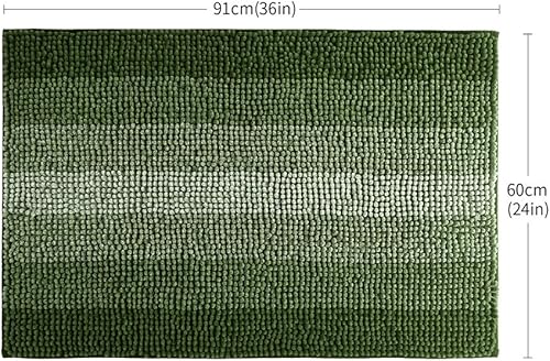 Miniatura 2 de COSY HOMEER Tapete de baño alfombrillas hechas 100 % de poliéster, muy suaves, antideslizantes absorbe el agua especiales para lavar a máquina