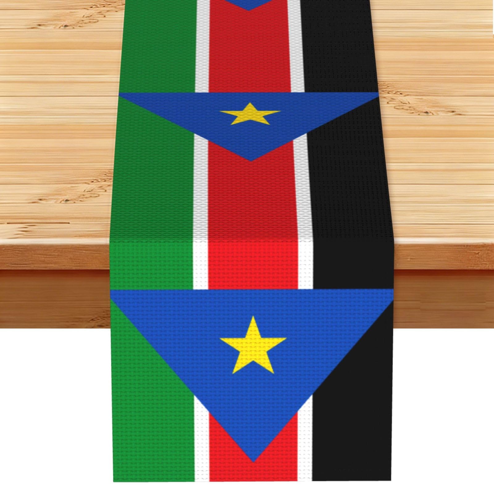 Flag of South Sudan Table Runner 13x72 Inch Dining Decor
