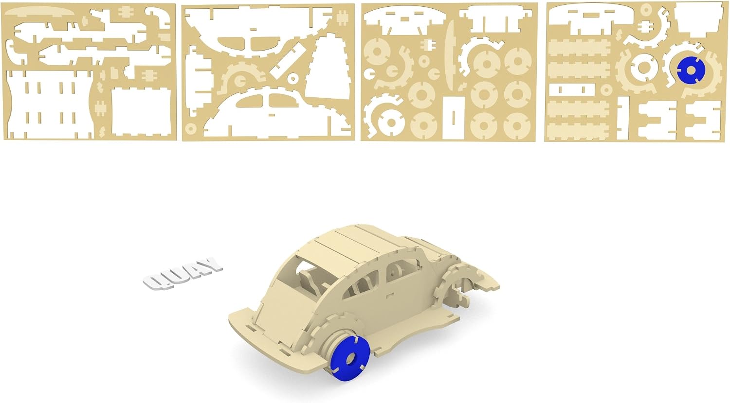 Quay VW Beetle Woodcraft Construction Kit