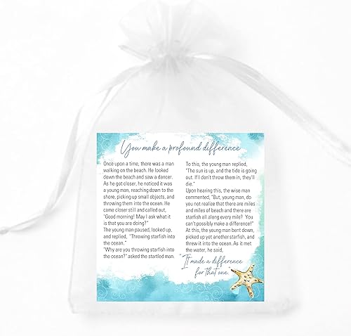 Miniatura 4 de Smiling Wisdom - 10 juegos a granel - Tarjetas de felicitación de historia de estrellas de mar de apreciación del personal de los empleados en