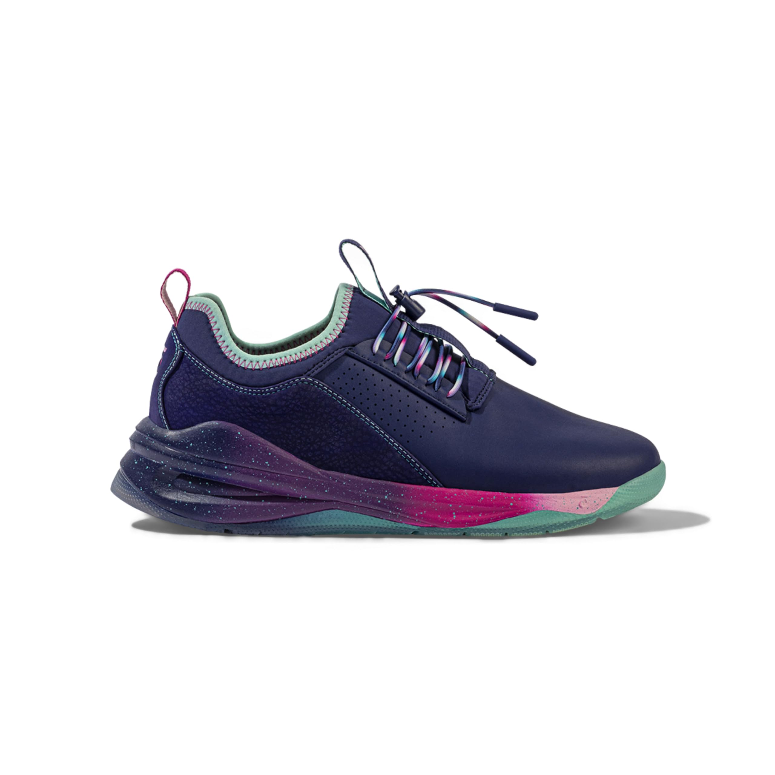 clove Classic Unisex Sneakers, Work Shoes for Men & Women, Vegan Leather Tennis Shoes, Easy to Clean, Fluid Resistant, Elastic No Tie Laces, Slip