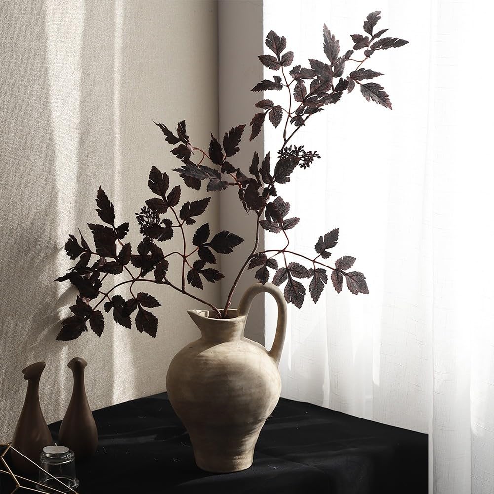 Confezione da 6 steli realistici per Cimicifuga viola prugna da 80 cm (80