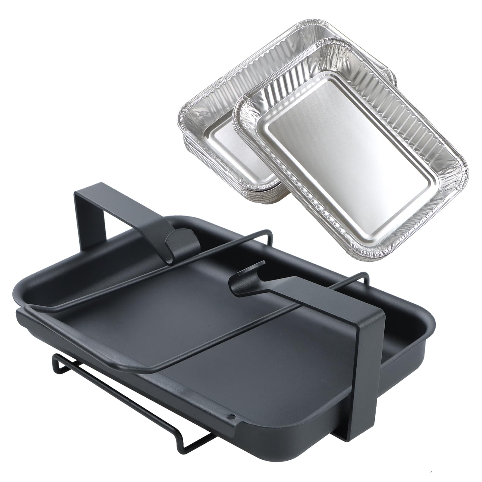 GARNETIN 7515 Grill Drip Pan Holder for Weber Genesis Series - Heavy-Duty Steel Construction, Easy to Install and Clean