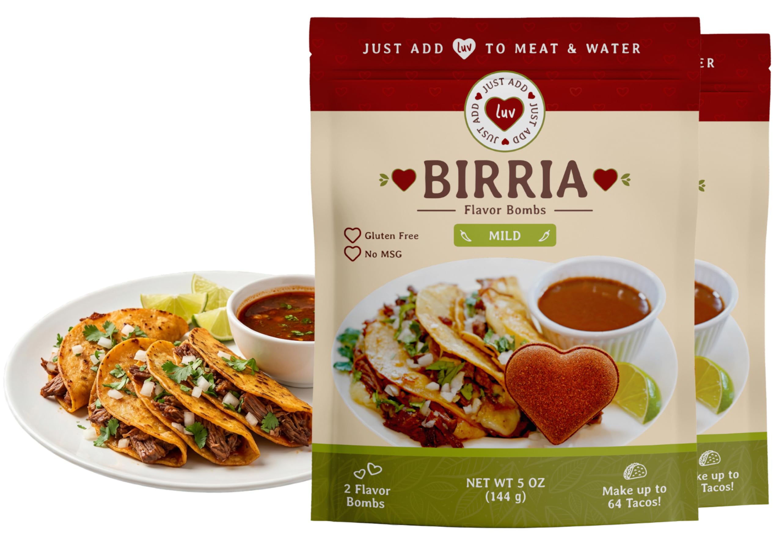 Just Add Luv Authentic Birria Spice Bomb Seasoning