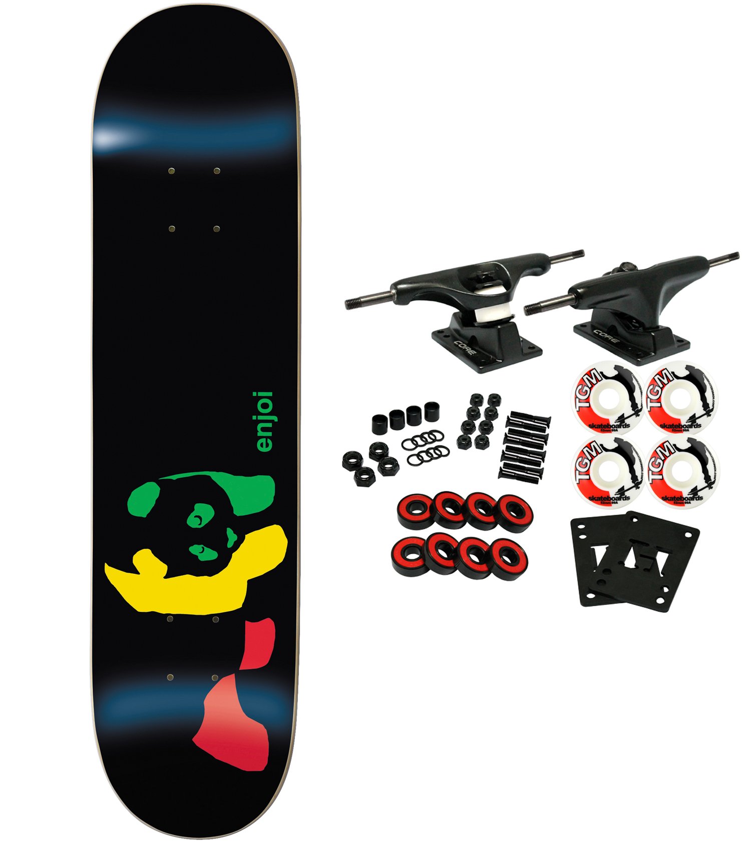 Amazon | ENJOI スケートボード RASTA PANDA コンプリート スケート