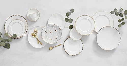 Miniatura 4 de Lenox Plato llano Trianna blanco, 1.70 libras