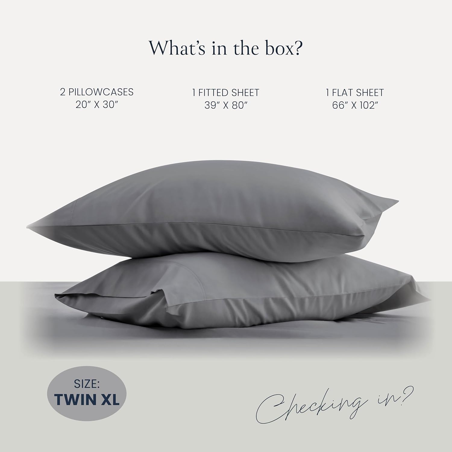 BELADOR Silky Soft Twin XL Sheet Set - Luxury Bed Sheets for Twin XL Size Bed, Secure-Fit Deep Pocket Sheets with Elastic, Breathable Hotel Sheets and Pillowcase Set, Wrinkle Free Oeko-Tex Sheets - Image 5