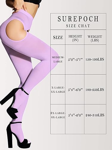 Miniatura 6 de SUREPOCH Medias con tirantes para mujer, talla grande, liguero, color blanco, control superior