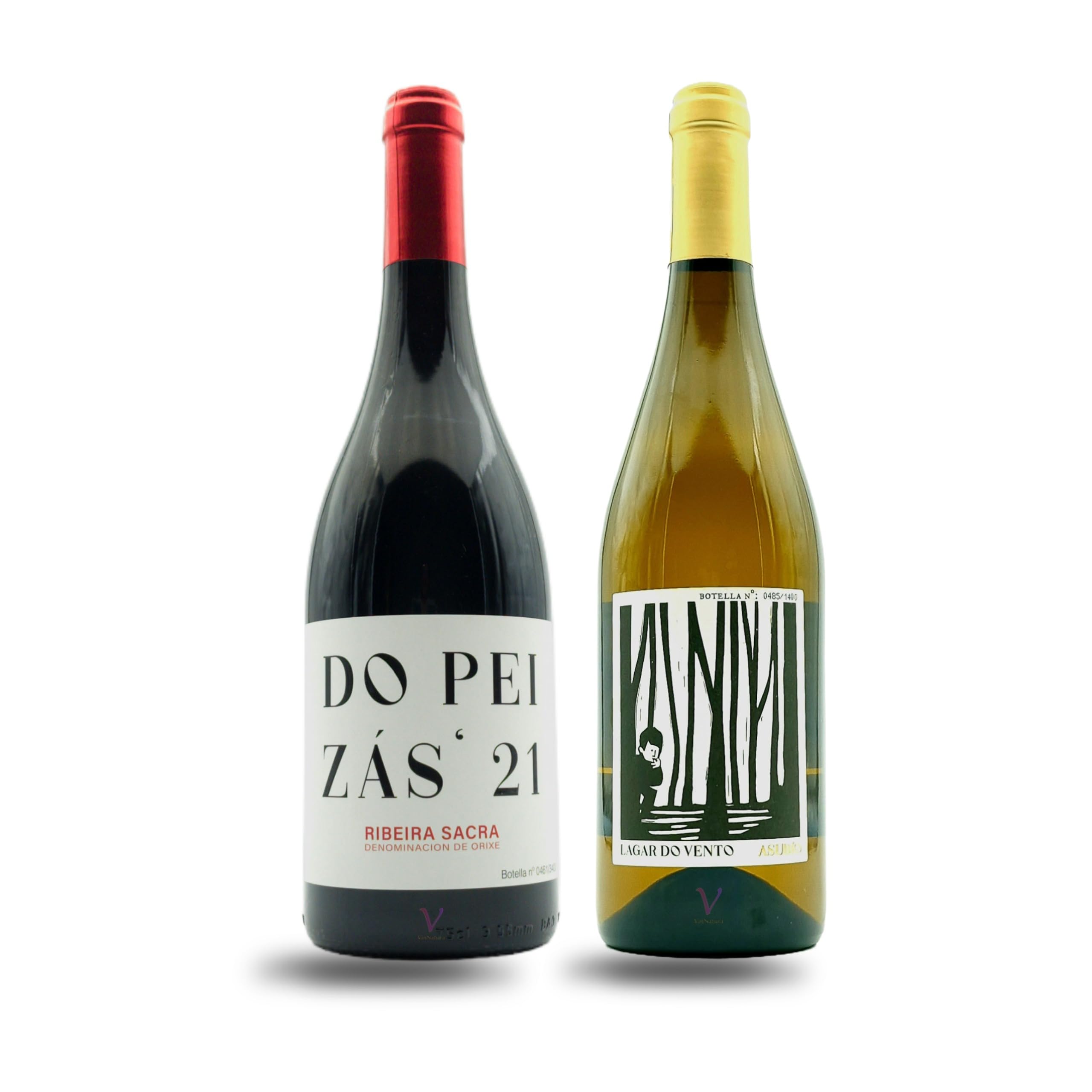 VinNatura Pack 2 Botellas Vinos Mencía y Godello de Ribeira Sacra