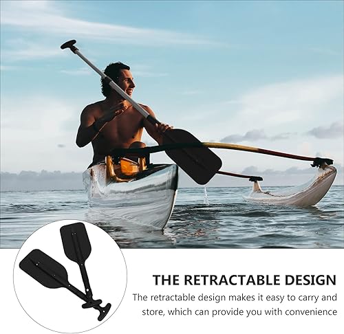 Miniatura 7 de Homoyoyo 2 unids remos retráctiles remos retráctiles remos remos retráctiles remos de kayak telescópicos remos remos retráctiles de aleación de
