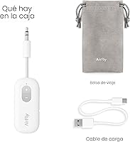 Vista 9 de Twelve South AirFly SE Adaptador de transmisor de audio inalámbrico Bluetooth para AirPods/auriculares, batería de más de 20 horas, funciona