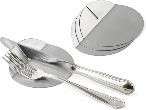 Weis 15109 - Set di 4 poggia-Posate in Acciaio Inox