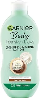 Garnier Intensive 7 Days Body Lotion For Dry Skin, Fast Absorbing Non Greasy And Non Sticky Nourishing Body Moisturiser, Shea Butter, 250 Ml, Pack Of 1