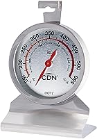 CDN DOT2 ProAccurate Oven Thermometer - NSF Certified Stainless Steel, 2-Inch Easy-Read Dial, 150-550°F Zones, Stand or Hang