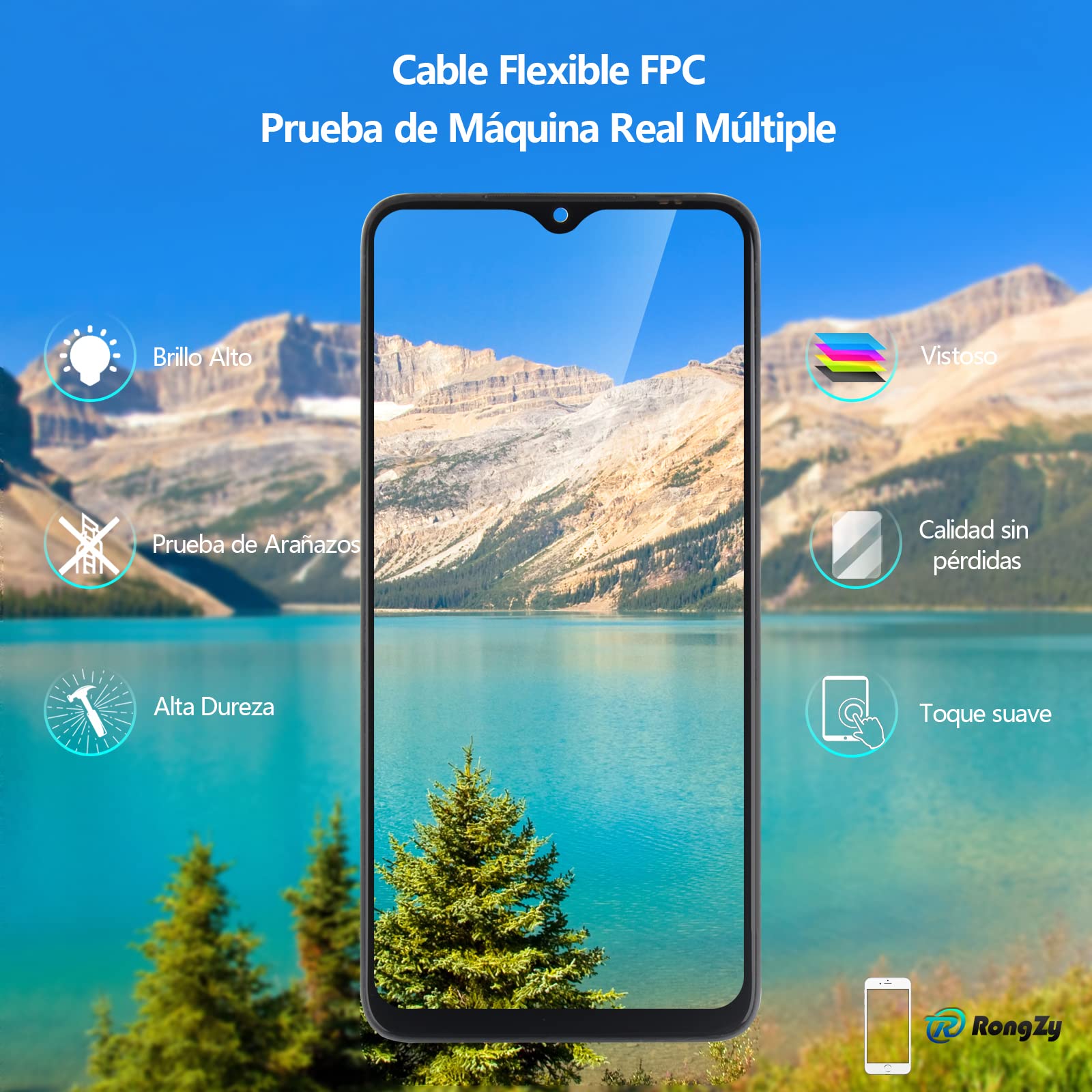 RongZy Pantalla para Samsung Galaxy A21S Táctil LCD de Repuesto Ensamblaje Digitalizador Reemplazo para Samsung Galaxy A21S A217 con Herramientas de Reparación(Negro)