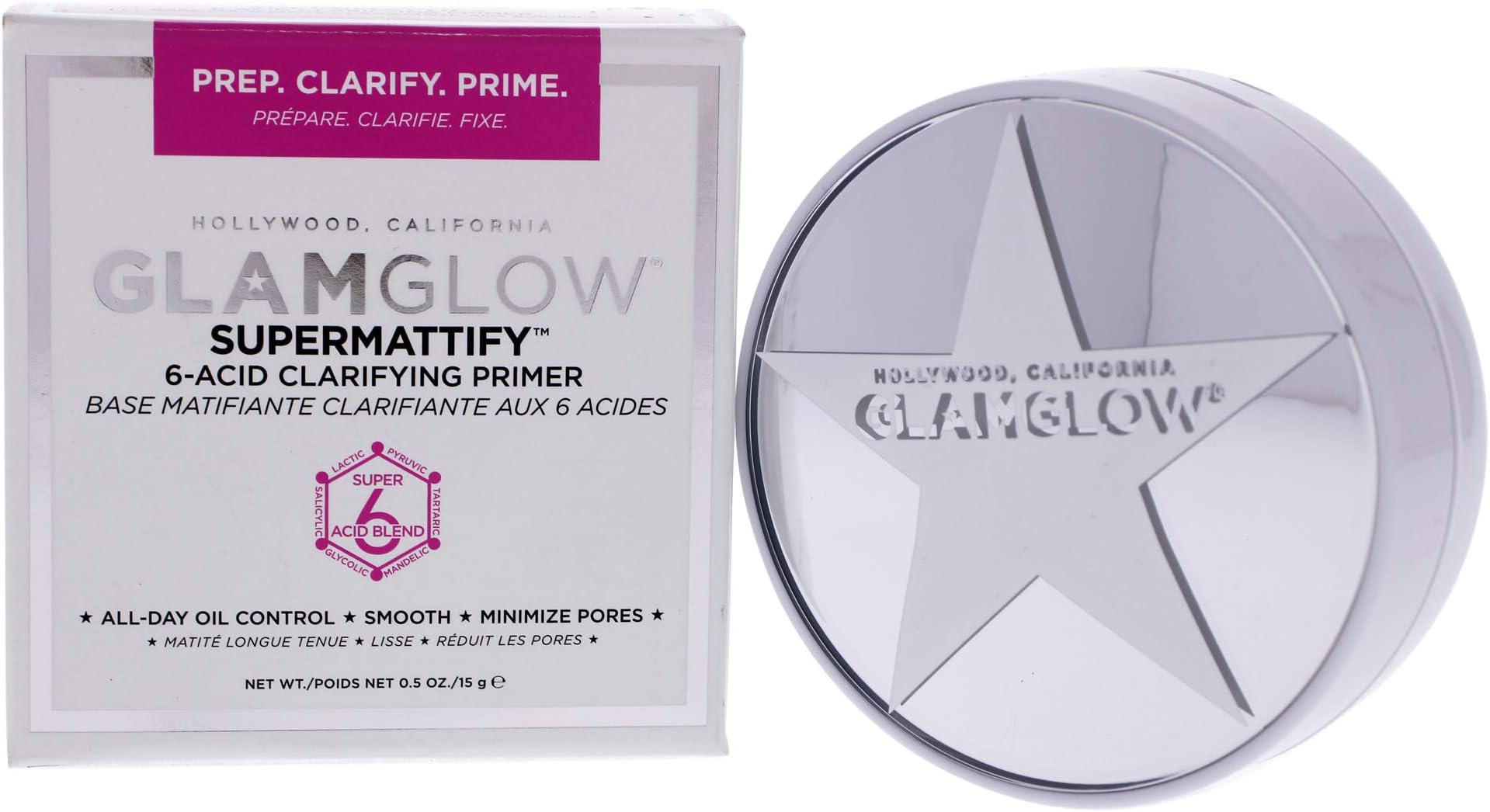 GLAMGLOW SUPERMATTIFY Clarifying Oil-Control Face Primer 0.5oz