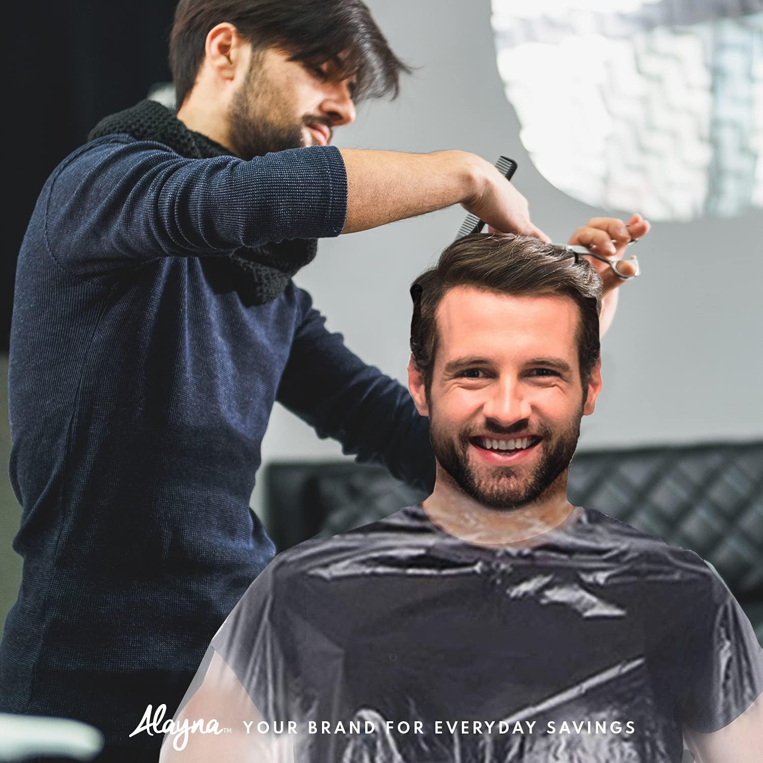 Haircut Capes Disposable Capes Hair Salon Sanitary Barber Capes for Haircutting, Trimming, Shaving, Perming, Coloring, Dying Accessories Supplies - Lightweight, Waterproof, Tear-Resistant (30 pk) : Clothing, Shoes & Jewelry