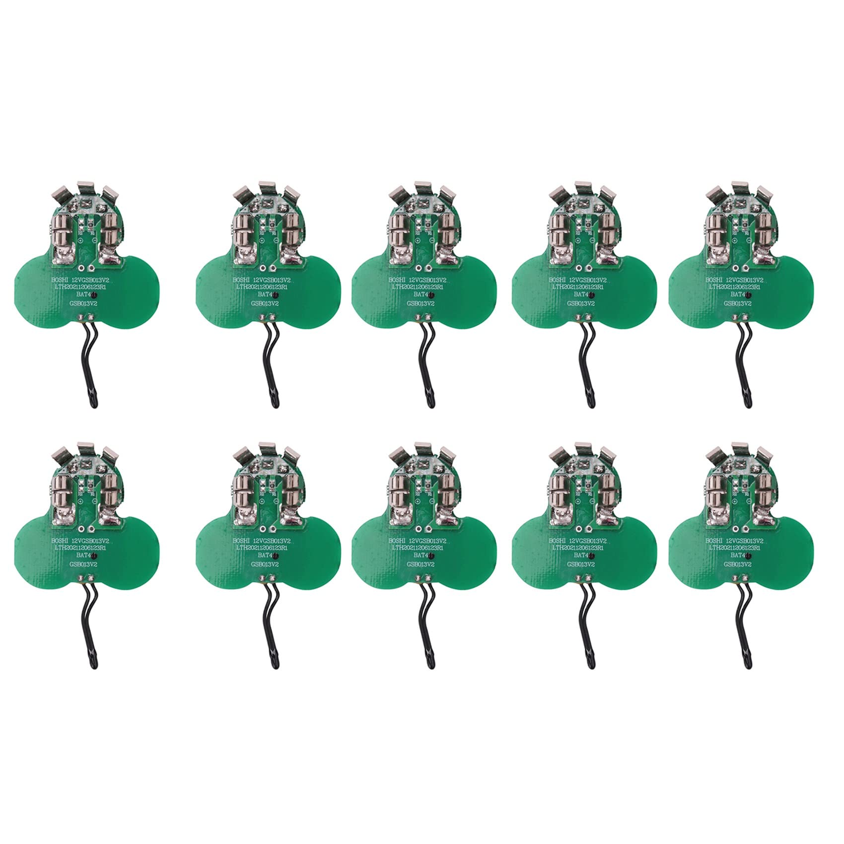 Jnchdghwa Green 10X Bat411 Battery Pcb Board Circuit Board For 10.8V 12V Battery Bat412a 2607336013 2607336014