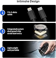 Vista 8 de Microscopio digital USB, aumento de 50 x 1600 x de mano, 1440P HD 8 luces LED, microscopio de bolsillo portátil, compatible con dispositivos iOS
