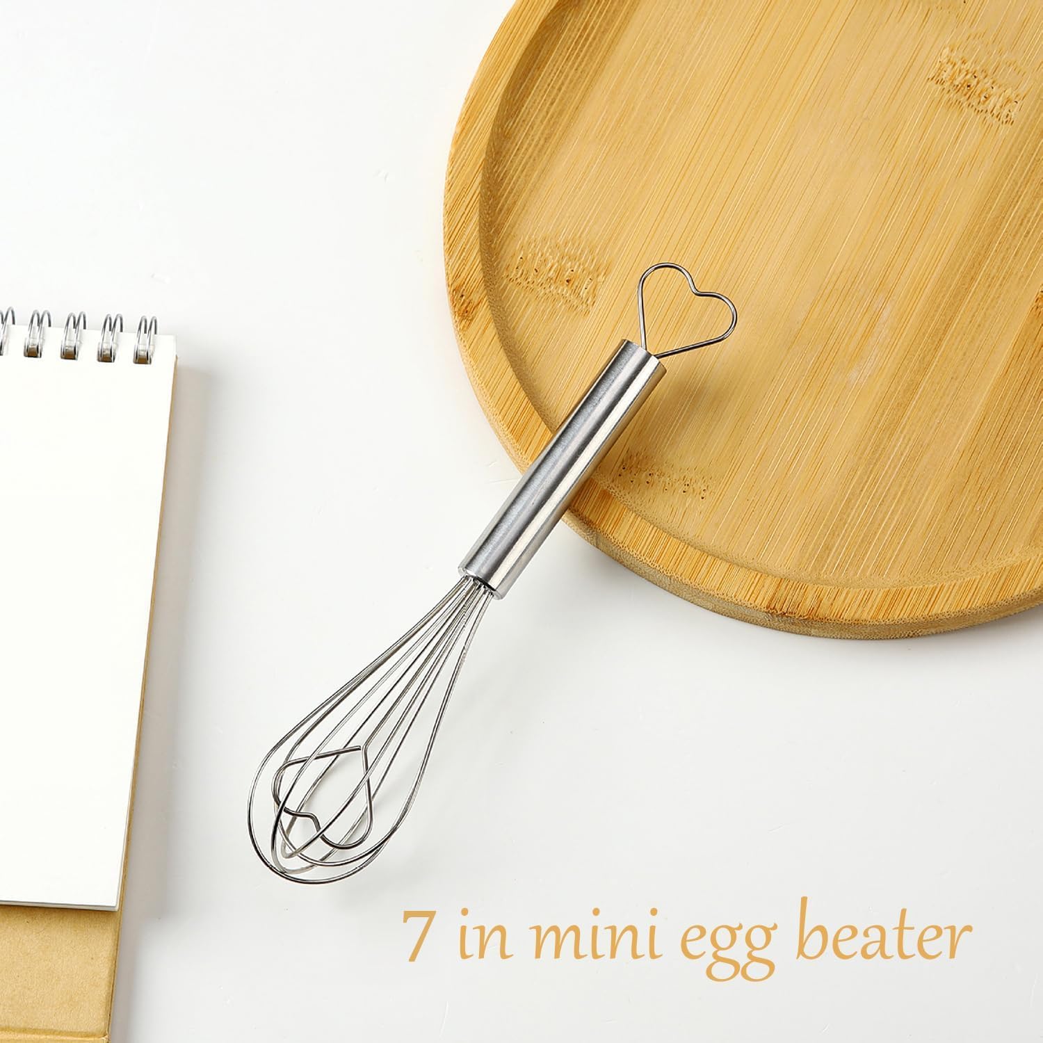 30 Pcs Mini Whisk Heart Shaped Stainless Steel Manual Egg Beater Wedding Party Souvenir Baby Shower Favors Individual Package,5.9in