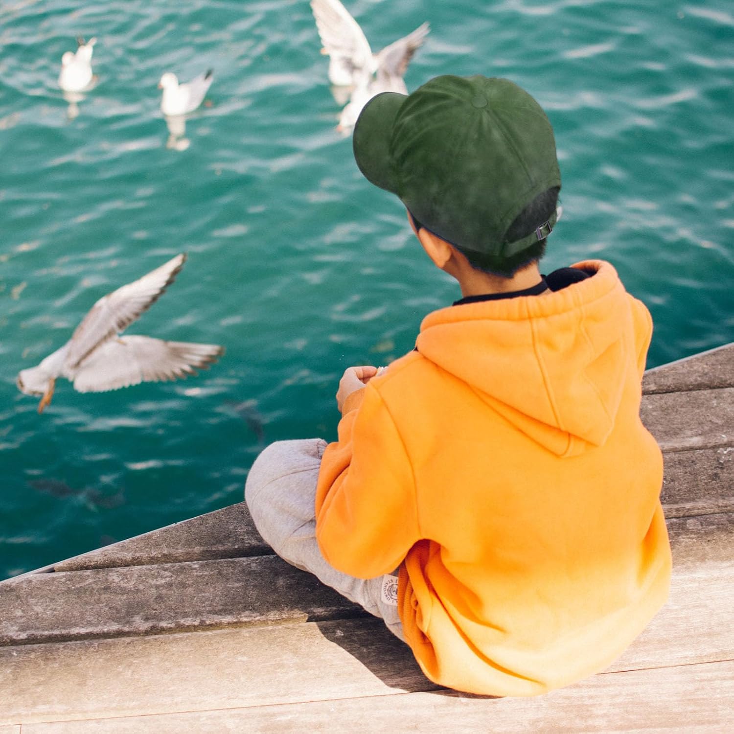 4 Pieces Toddler Baseball Hat Kid Baseball Cap Washed Cotton Adjustable Caps Hats for Boys Girls - Image 5