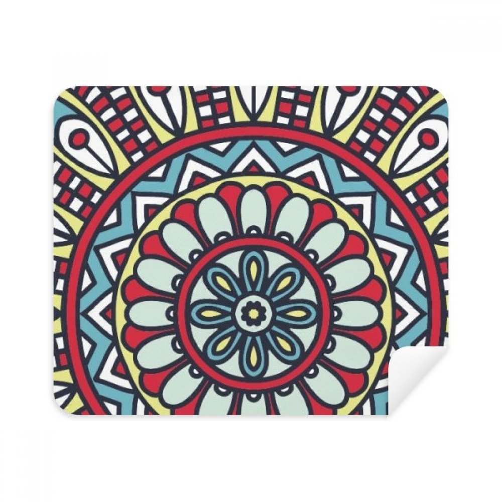 Printing Repeat Cloth Red Blue Colorful Art Cleaning Cloth Screen Cleaner 2pcs Suede Fabric