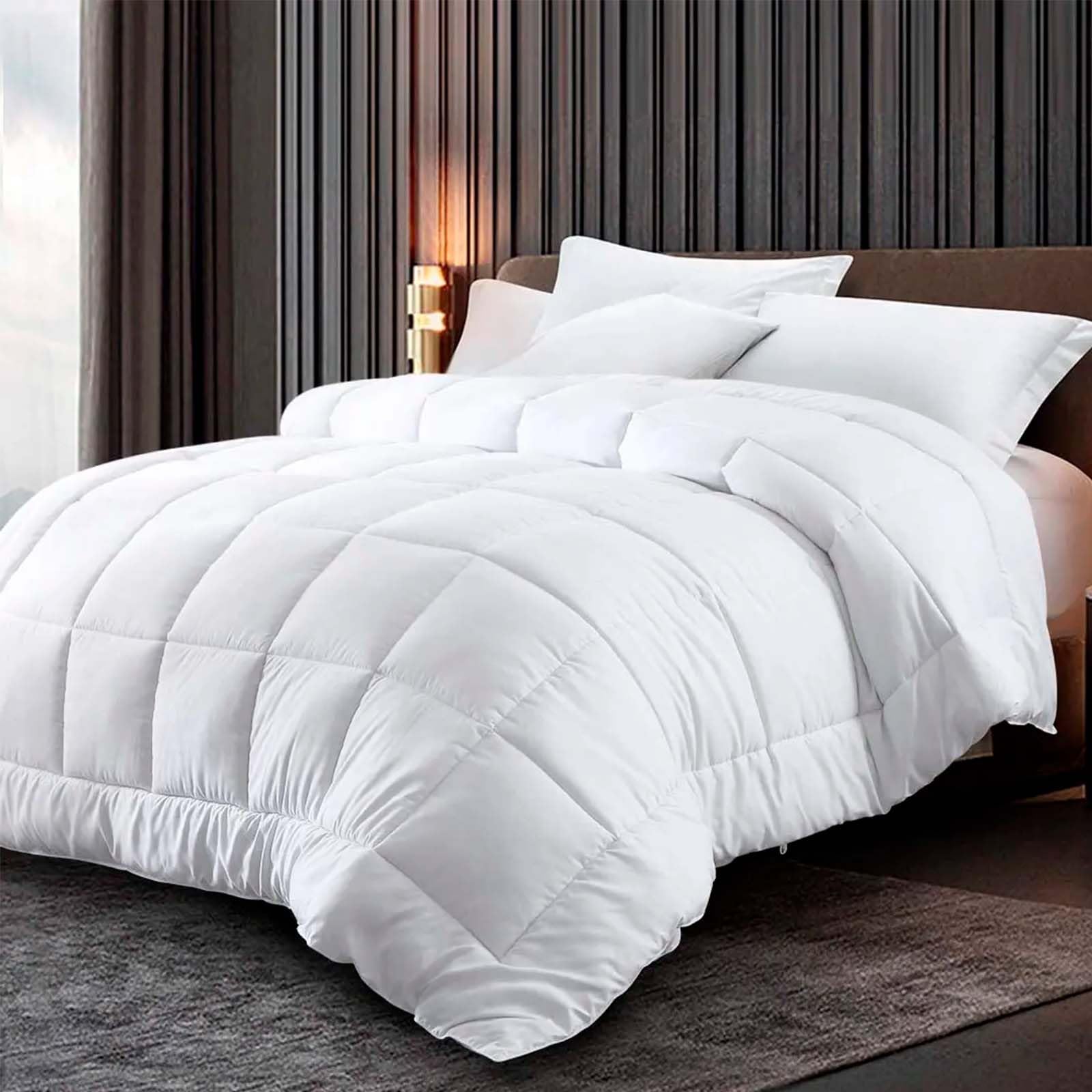 MOMMY CONFORT - Edredon Cama 90/105 cm 350 gr/m², Relleno Nordico Cama 90/105 cm – Tamaño 150x220 cm - Transpirable, Ultra Suave, Lavable, Termorregulable, Blanco – Empresa Valenciana