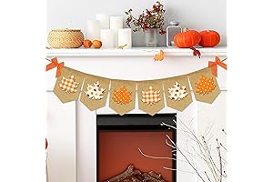 Whaline Burlap Fall Banner