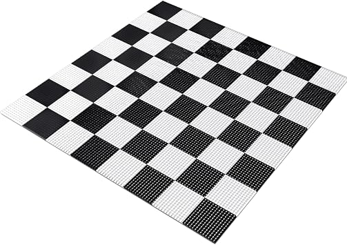 7.9*7.9ft Giant Chess Game Board Plastic Chess Game Mat for Outdoor Yard Lawn Games, Compatible with 25 Inch 37 Inch 49 Inch Giant Chess Sets and 10 Inch Giant Checkers, Chess Not Included