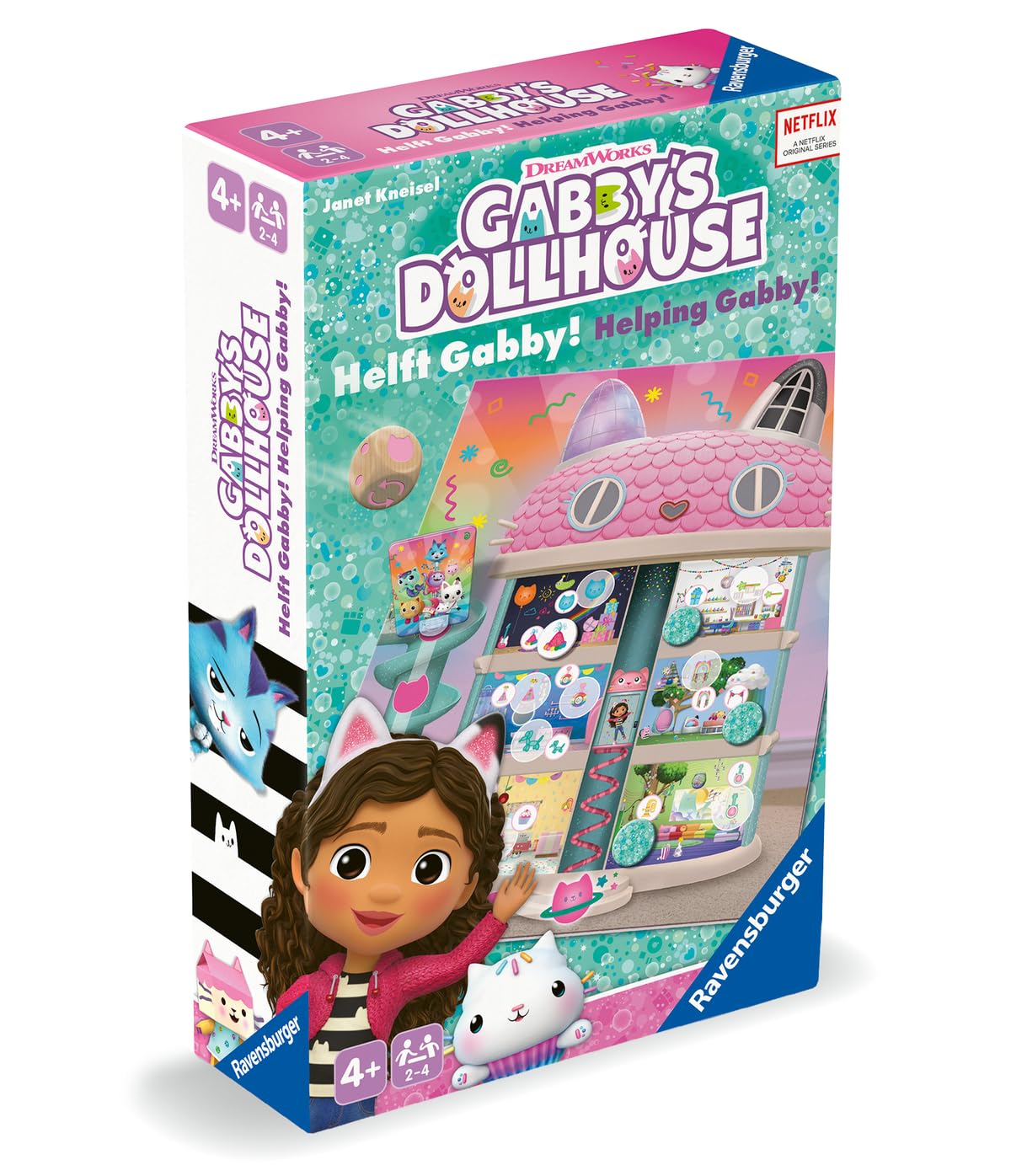 Ravensburger - Gabby's Dollhouse: Help Gabby, Gioco di Corsa e Raccolta per Bambini di 4+ Anni, Gioco di Famiglia per Bambini e Adulti, per 2-4 Giocatori