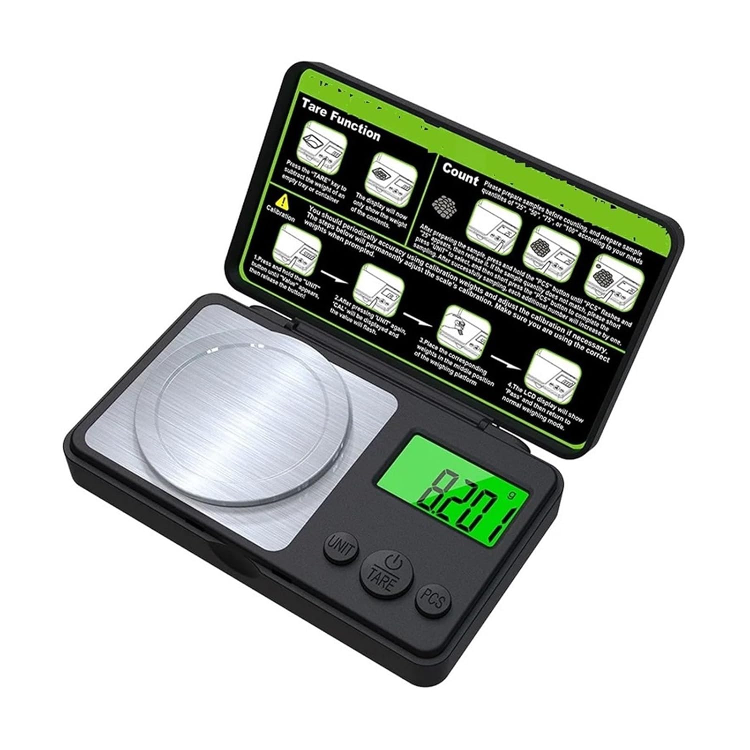 Kitchen Scale, 10/20/50/100g Electronic Scale 0.001g Pocket Milligram Scales for Cooking, Baking