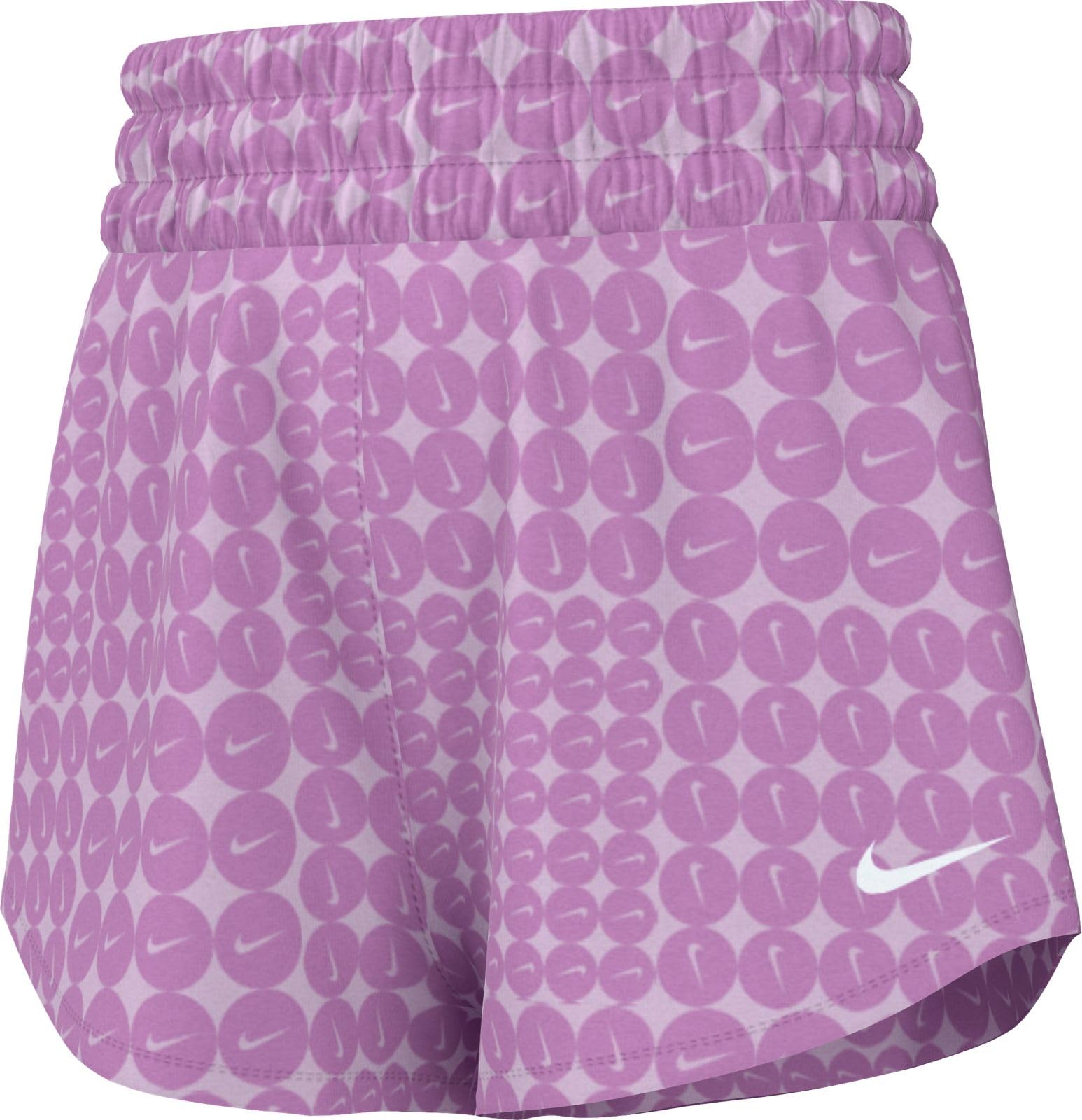 NIKE One Webshorts Mit Hohem Bund Für Ältere Kinder (Mädchen) - Pantalones Cortos de Cintura Alta para niños Mayores (niñas) Niñas