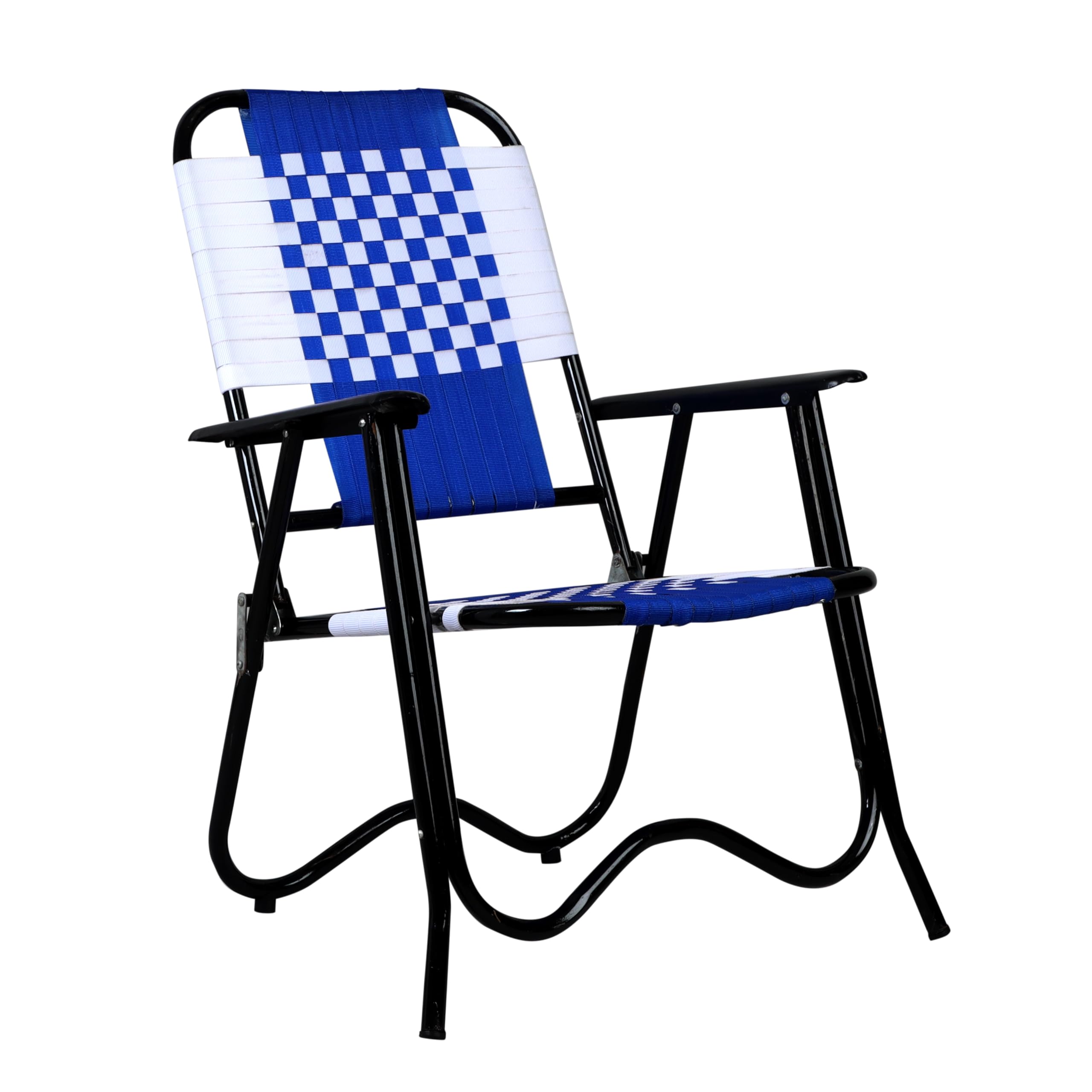 Swarni Foldable High Camping Lawn Chairs for Camp/Outdoor/Picnic/Sports/Portable Sand Chair for Adults Heavy Duty, Lightweight Beach Chair with Shoulder Straps (Blue)-image-37